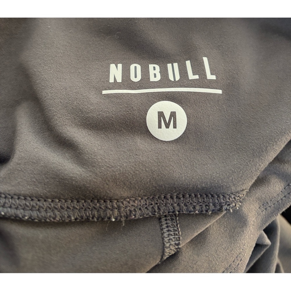 Nobull Crop Matte Gray Legging Size M High~Rise Active Workout Yoga Gym Athletic - Picture 3 of 6